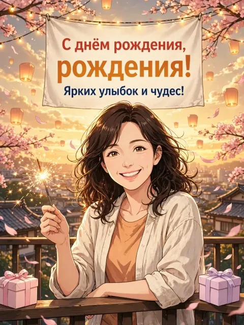 Выбрать дизайн «Аниме-фестиваль на крыше»