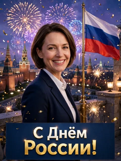 Салют над Красной площадью