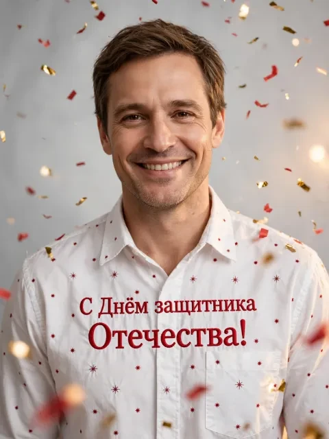 Выбрать дизайн «Рубашка с 23 февраля»