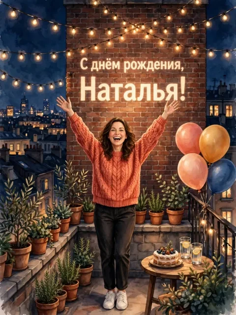 Выбрать дизайн «Гирлянда на крыше»