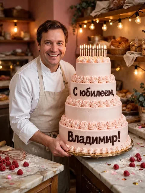 Выбрать дизайн «Юбилейный торт-небоскрёб»