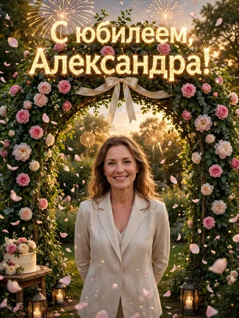 Выбрать дизайн «Цветочная арка и лента»
