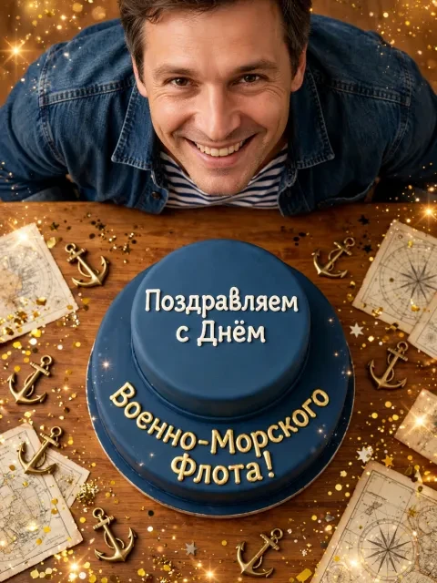 Выбрать дизайн «Праздничный морской торт»