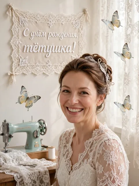 Выбрать дизайн «Кружевная бабочка»