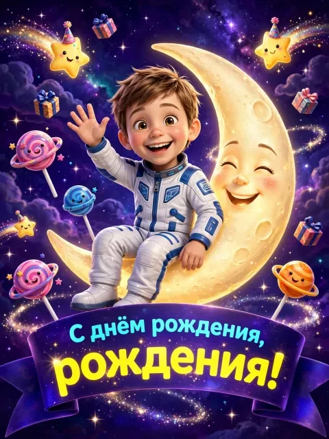 Выбрать дизайн «Космический сладкоежка»