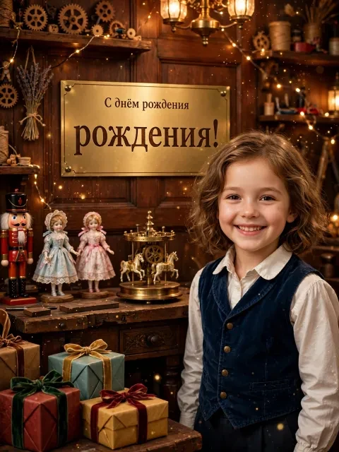 Выбрать дизайн «Старинная лавка игрушек»
