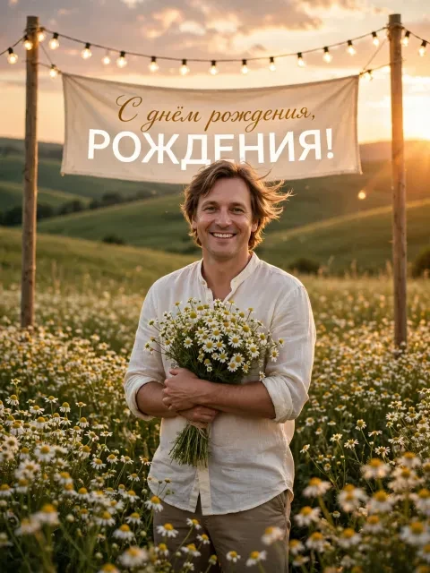 Выбрать дизайн «Ромашковый закат»