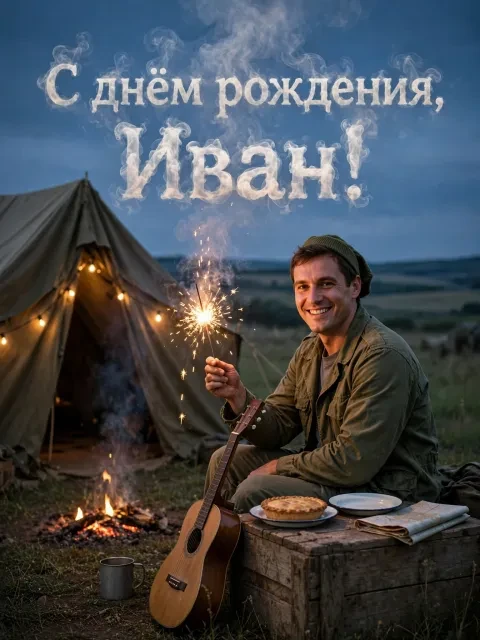 Выбрать дизайн «Свечи и армейская дружба»