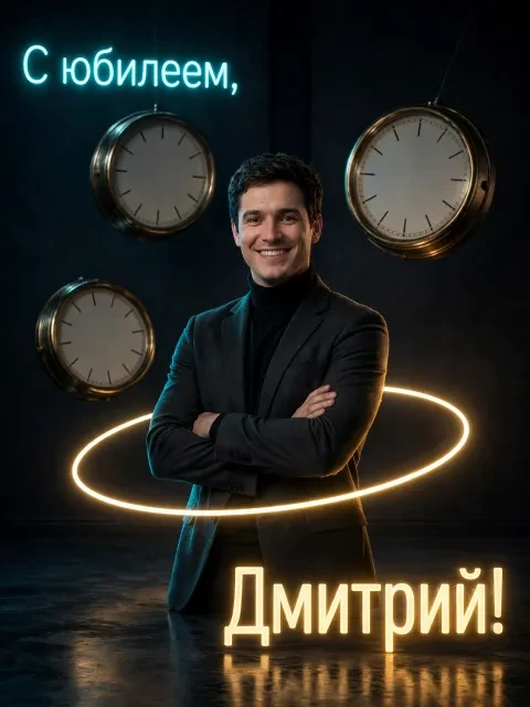 Выбрать дизайн «Часы и полночь»