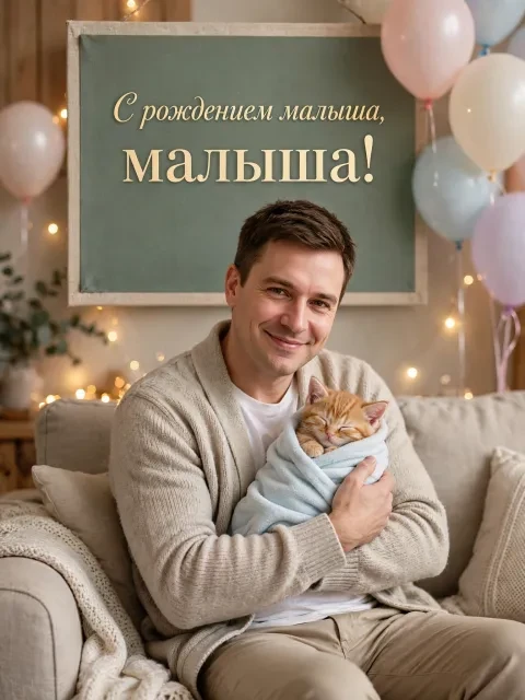 Выбрать дизайн «Пушистый поздравитель»