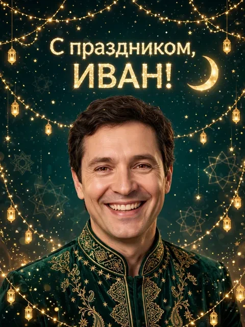Выбрать дизайн «Звёзды и орнамент»