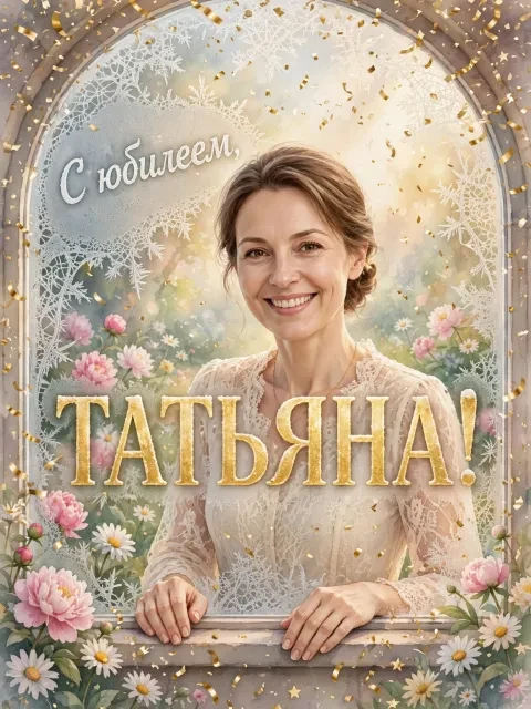 Выбрать дизайн «Кружевное окно и конфетти»