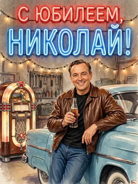 Выбрать дизайн «Ретро-гараж»