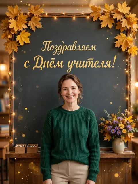 Золотой мел на классической доске