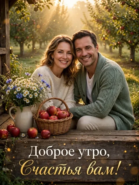 Выбрать дизайн «Яблочный сад и ромашковое поле»