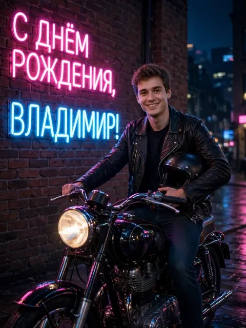Выбрать дизайн «Ретро-мотоцикл»