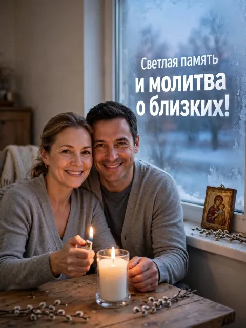 Свеча на подоконнике