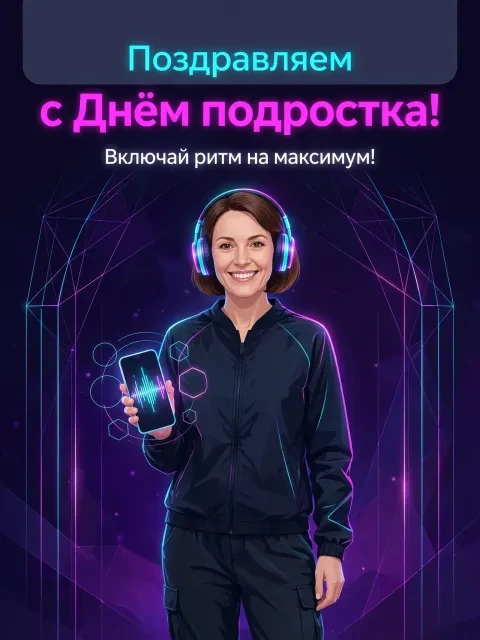 Выбрать дизайн «Неоновый кибер-ритм»