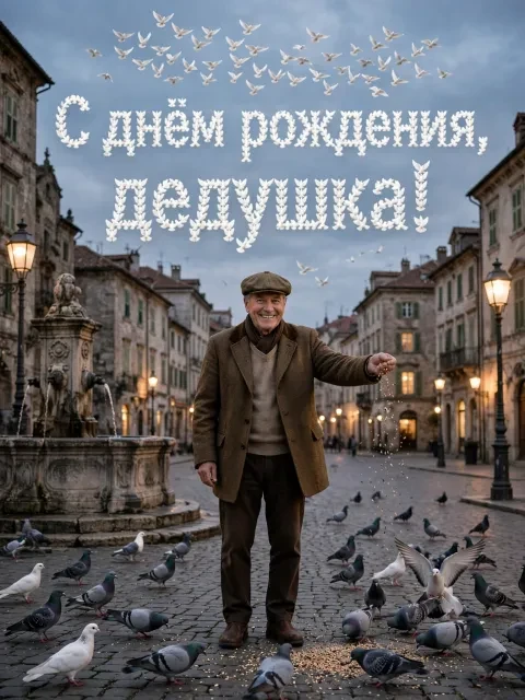 Выбрать дизайн «Голуби на площади»