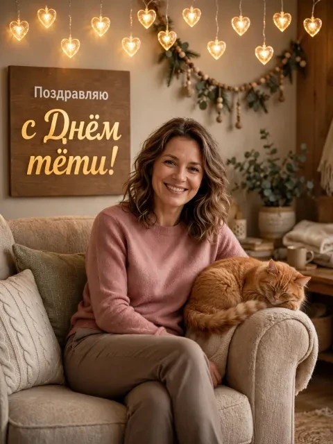 Домашнее тепло с любимым котом