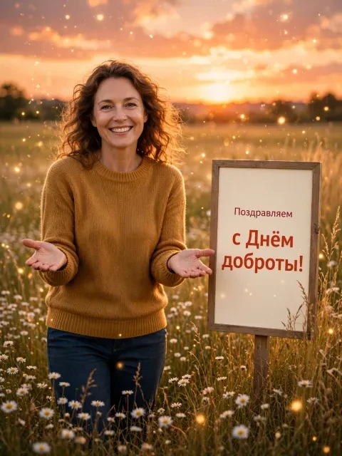 Выбрать дизайн «Ромашковое поле на закате»