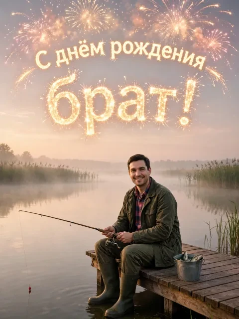 Выбрать дизайн «Рыбалка на рассвете»