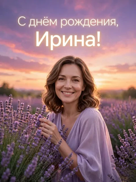 Выбрать дизайн «Лавандовый закат»