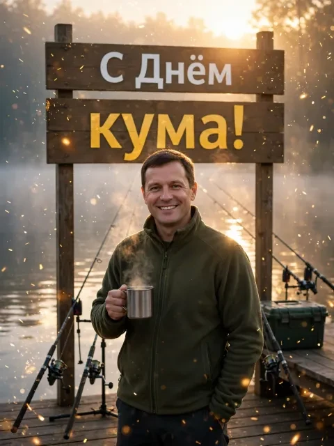 В примере на открытке напечатаны поздравление и имя.