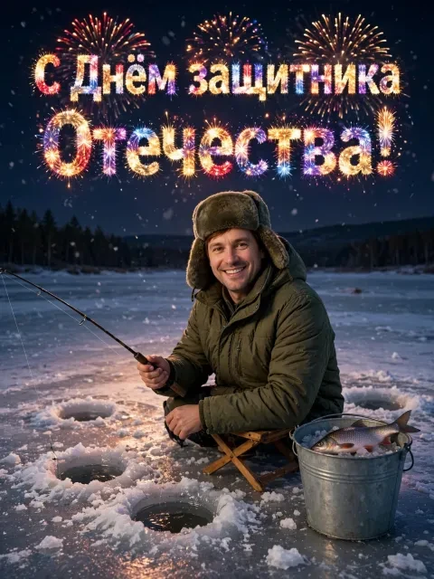 Выбрать дизайн «Увлечение рыбалкой»