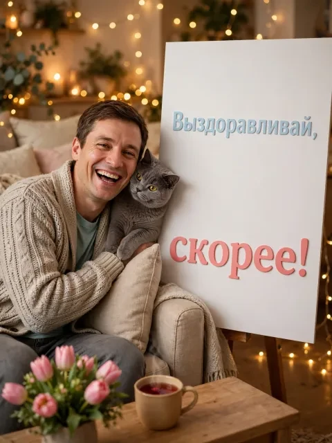 Выбрать дизайн «Мурчащий пушистый доктор»