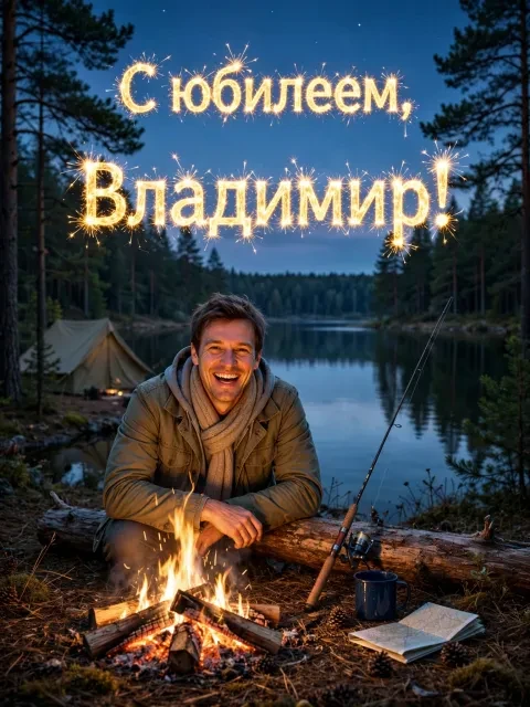 Выбрать дизайн «Костёр у озера»