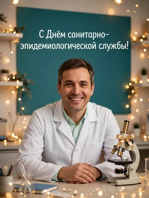 Пример открытки в дизайне «Праздничный рабочий день»