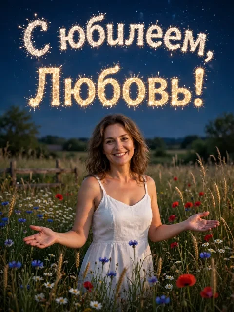 Выбрать дизайн «Полевые цветы и салют»