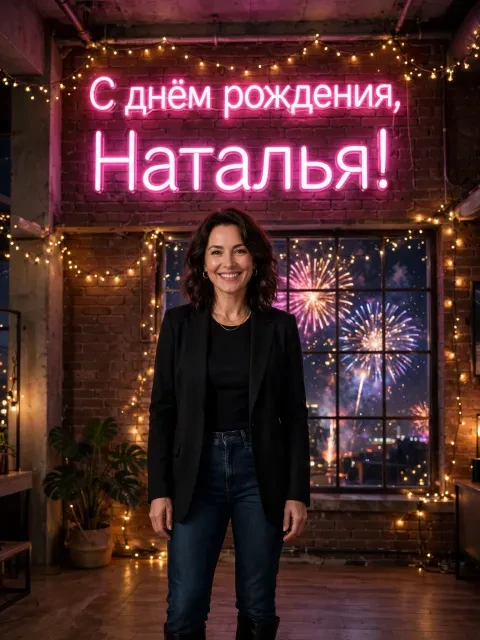 Выбрать дизайн «Мерцающая неоновая»