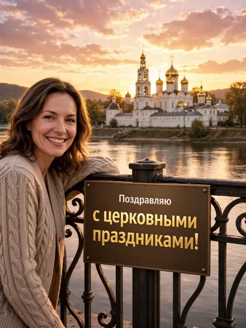 Выбрать дизайн «Панорама речного монастыря»