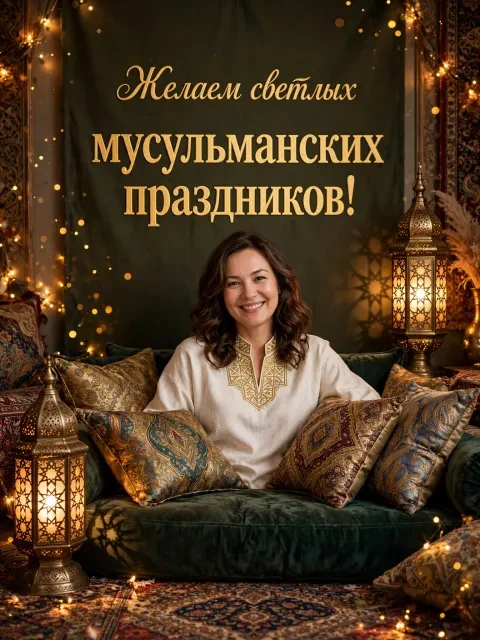 Выбрать дизайн «Золотая каллиграфия в маджлисе»