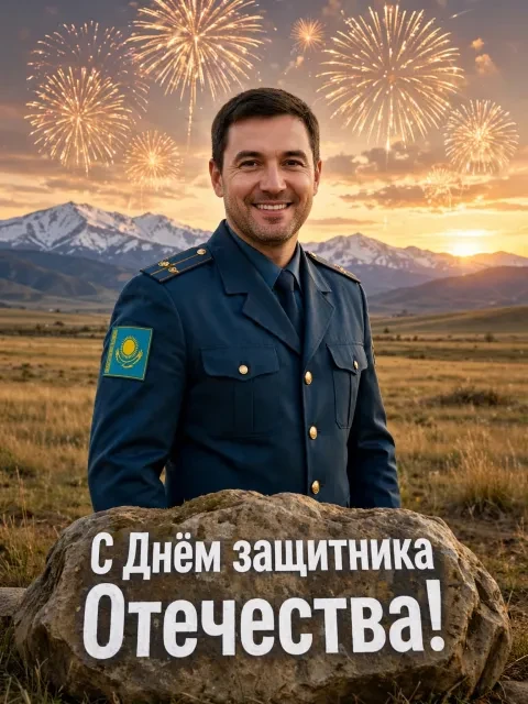 Выбрать дизайн «Защитник Казахстана»