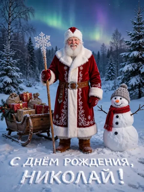 Выбрать дизайн «Дед Мороз и зима»
