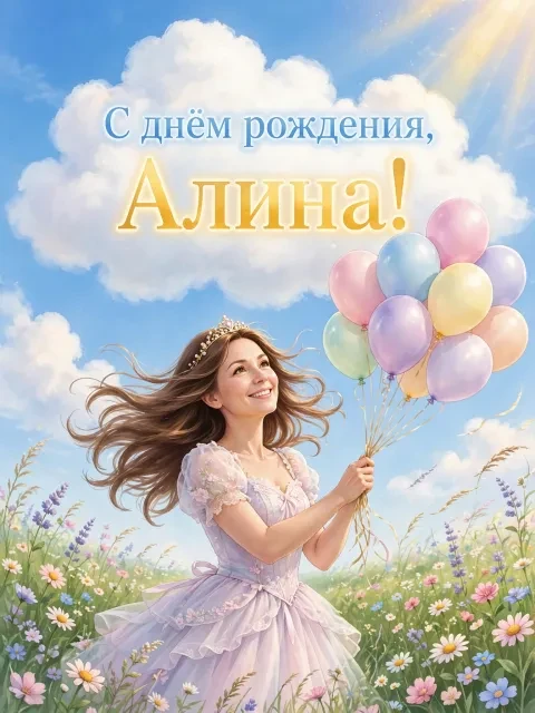 Выбрать дизайн «Принцесса с воздушными шарами»