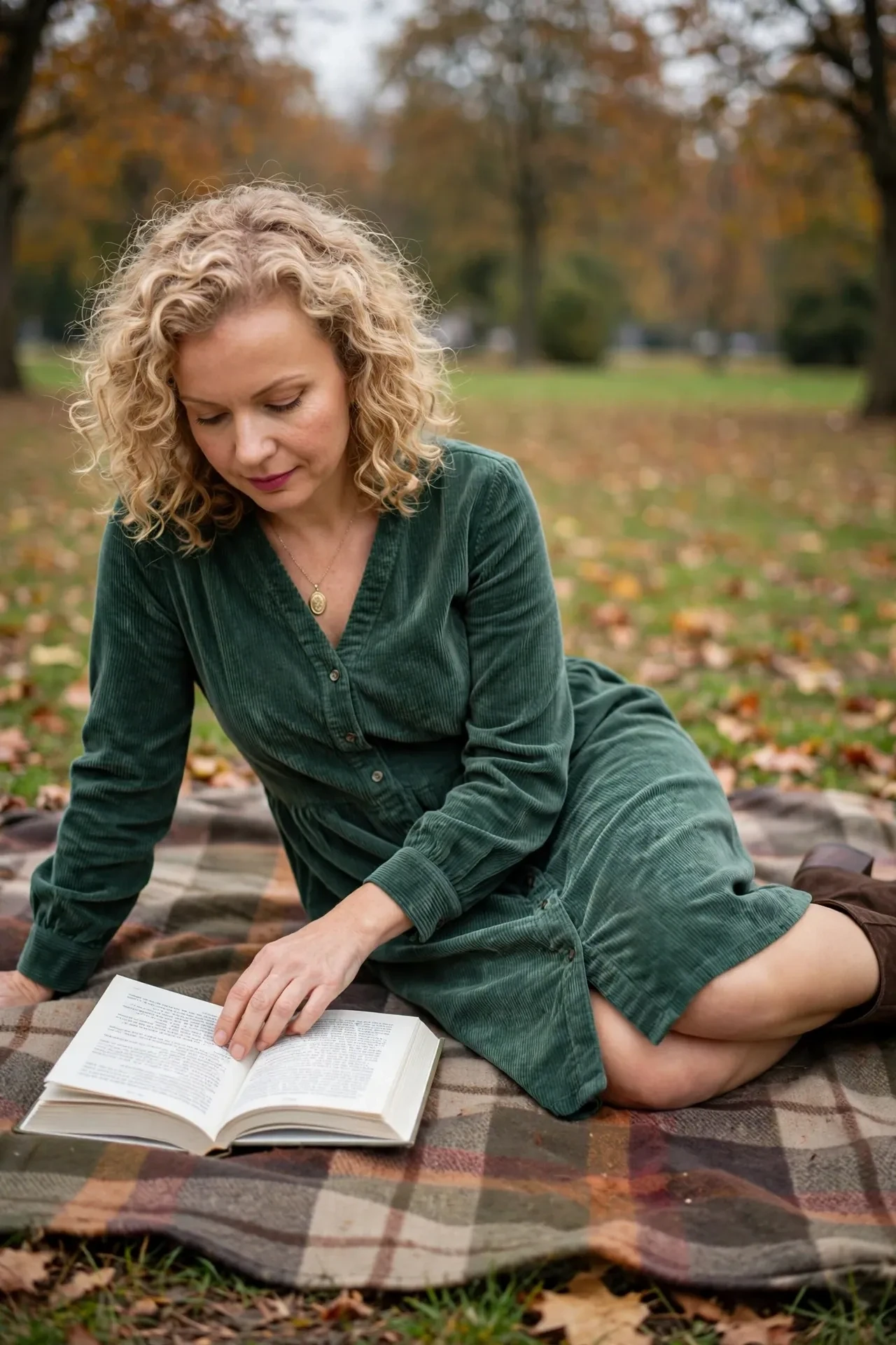 Тихий день на пледе с книгой