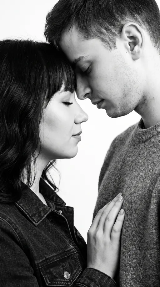 парная AI-фотосессия «Monochrome Intimacy Profile»