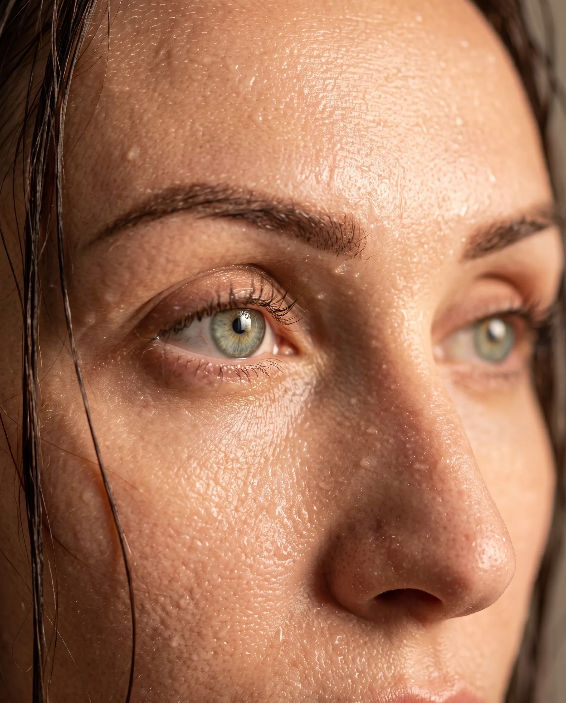 AI-фотосессия «Wet Skin Macro Portrait»