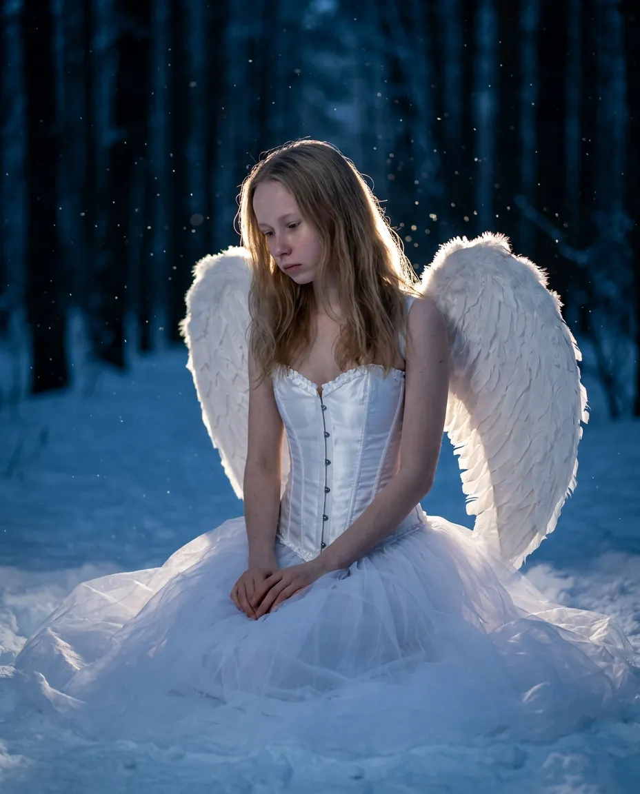 AI-арт «The Winter Angel»