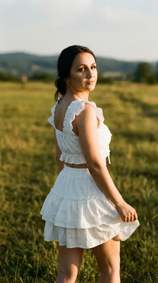 AI-арт «Nostalgic Outdoor Editorial Portrait»