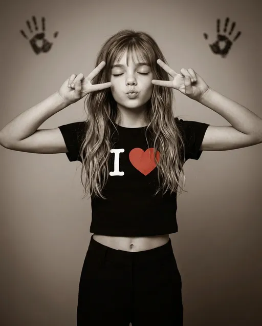 AI-фотосессия «Portrait with Peace Signs»