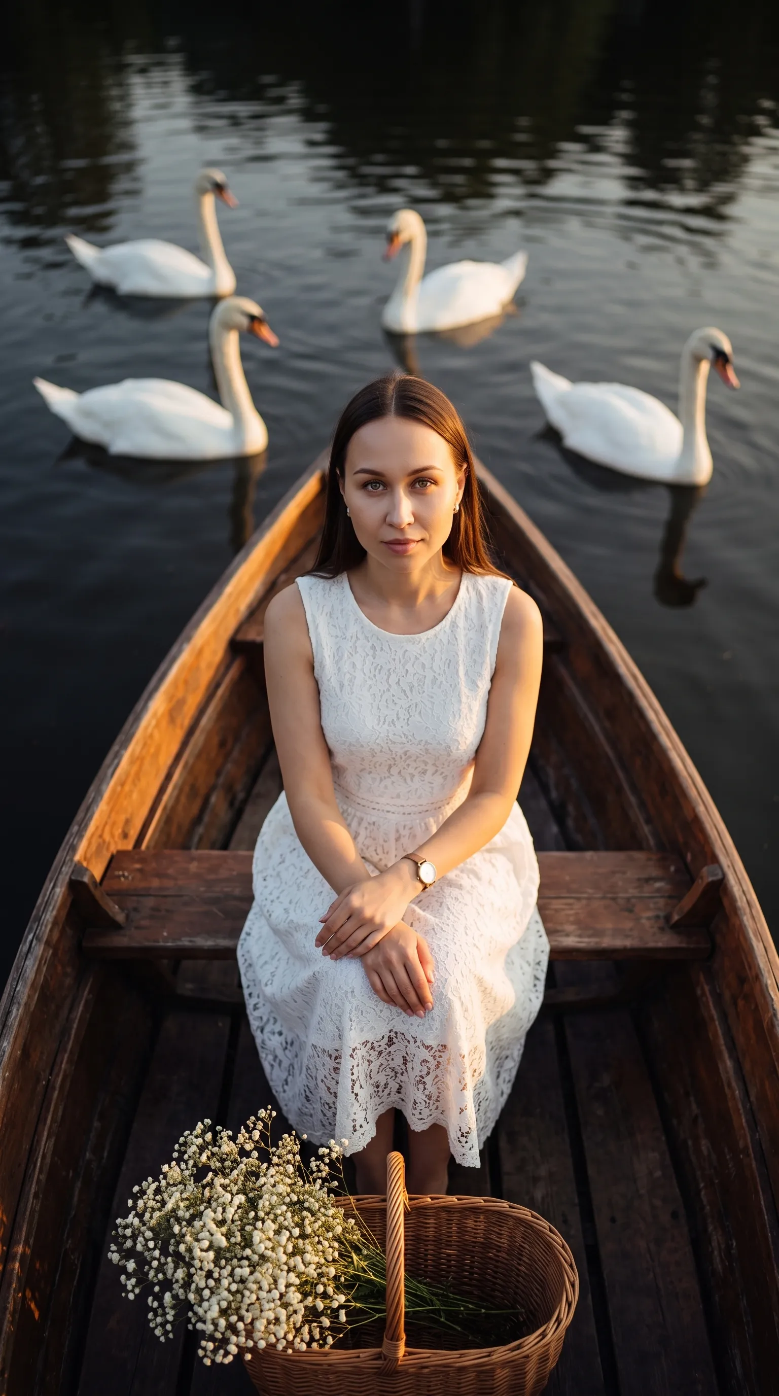 AI-фотосессия «Serene Sunset Rowboat Portrait»