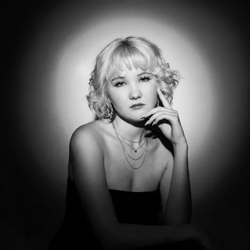 AI-фотосессия «Haloed Noir Portrait»