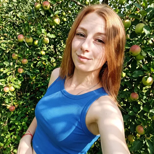 AI-фотосессия «Garden Selfie in Dappled Sunlight»