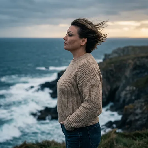AI-фотосессия «Cinematic Coastal Contemplation»