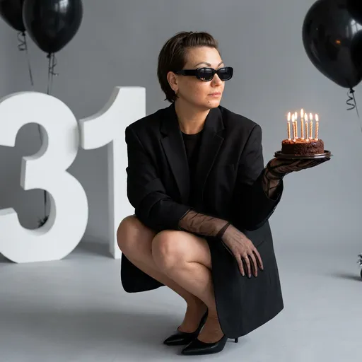 AI-фотосессия «Minimalist Anniversary Editorial»